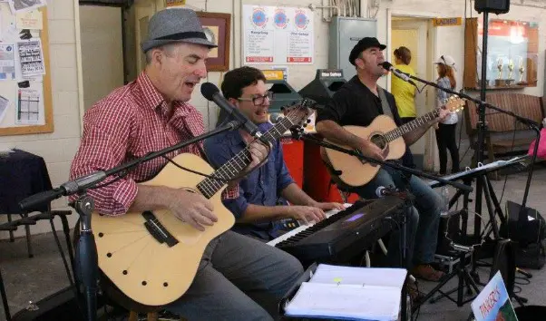 Tinker's Cuss performing at the Old Bus Depot Markets