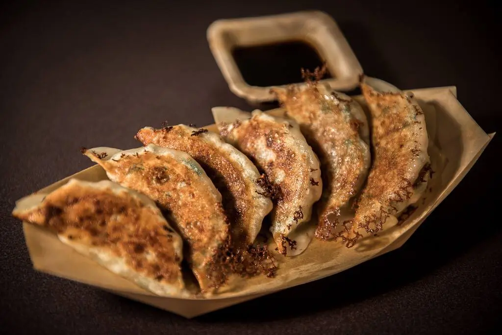 Fresh made Gyoza made by Old Bus Depot Markets stallholder, Gyoza Guy