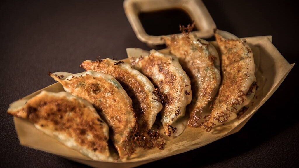 Fresh made Gyoza made by Old Bus Depot Markets stallholder, Gyoza Guy