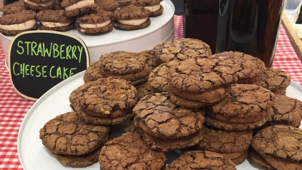 Cookies from Hungry Brown Cows at old bus depot market